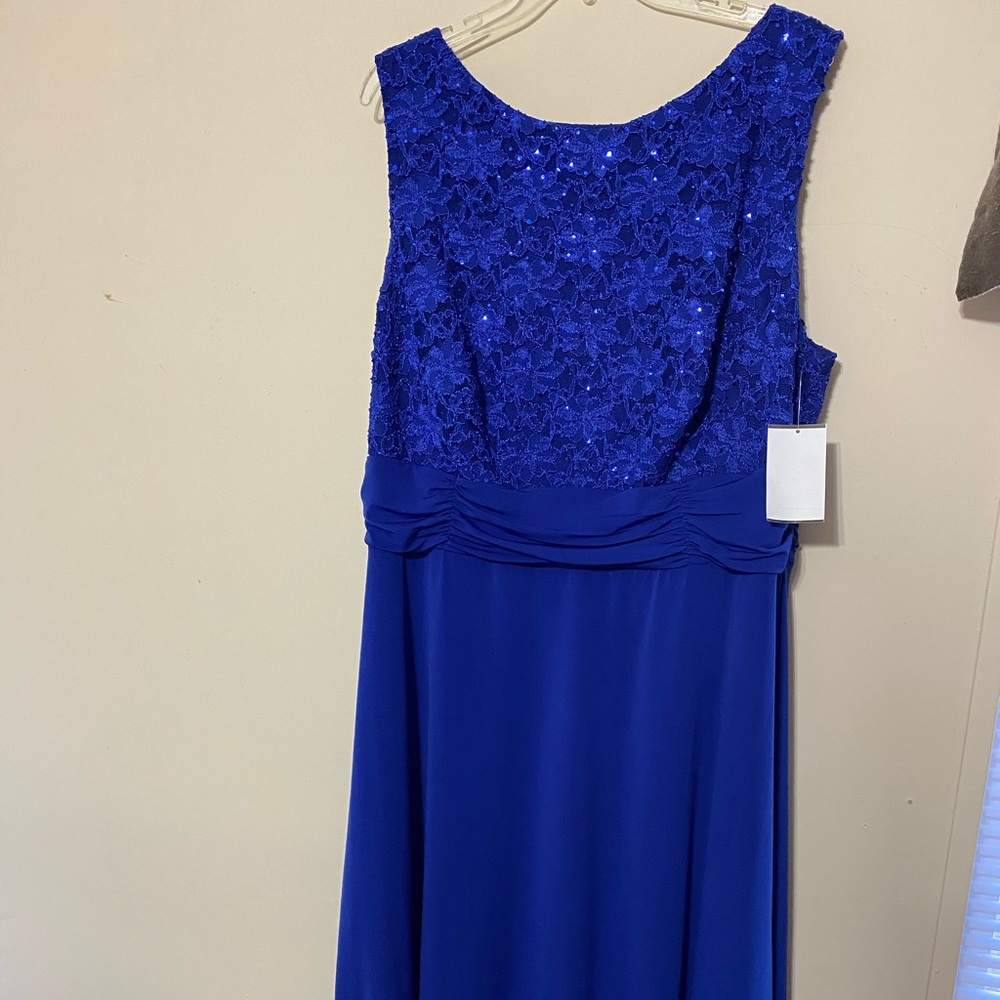 Royal blue cocktail dress